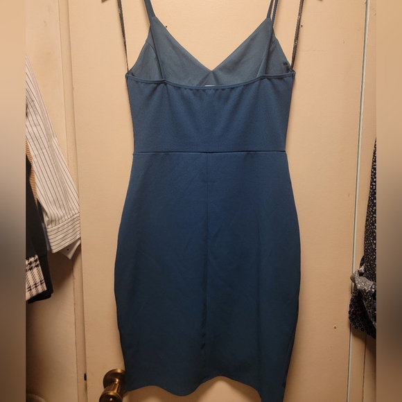 Lulu's Forever Your Girl Teal Blue Bodycon Dress - Picture 6 of 8